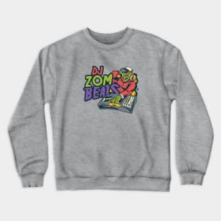 DJ Zom Beats // Funny Zombie DJ Street Style Crewneck Sweatshirt